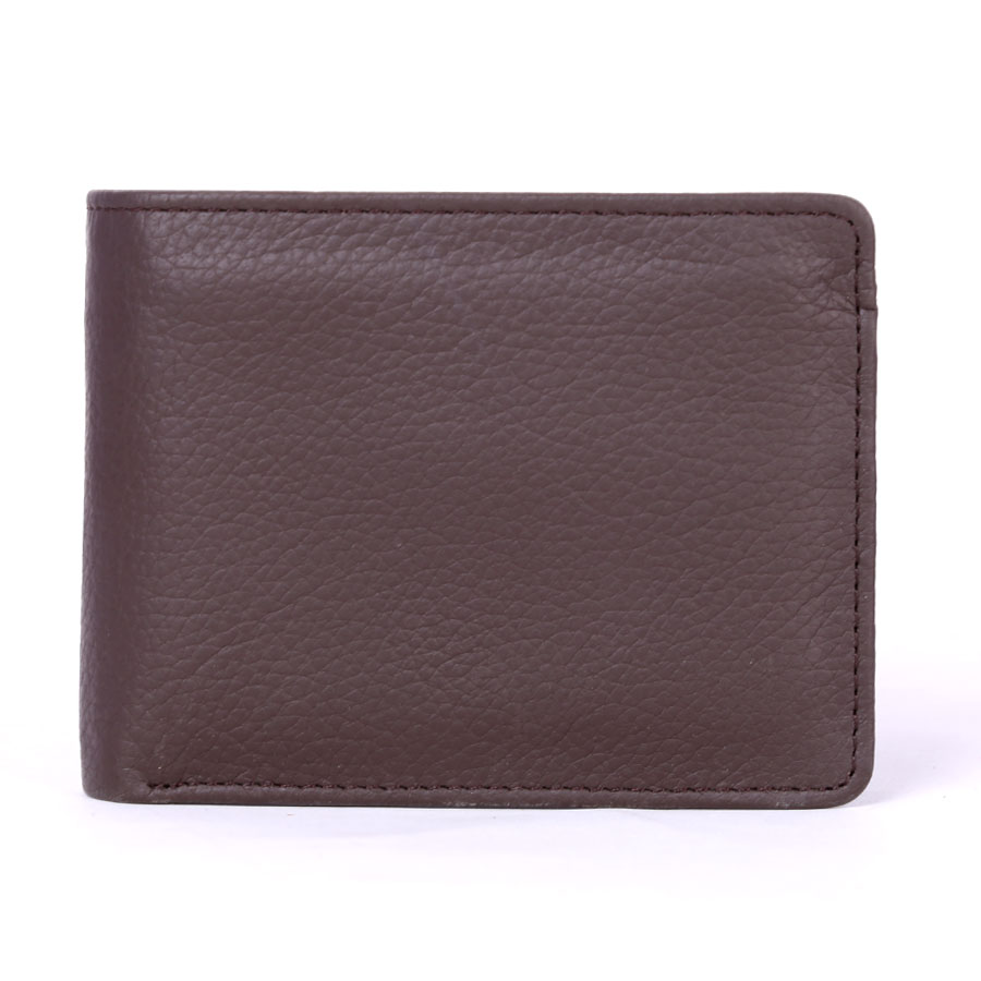 13 Pockets Genuine Cow Leather Wallet (Dark Brown)  MGW-004